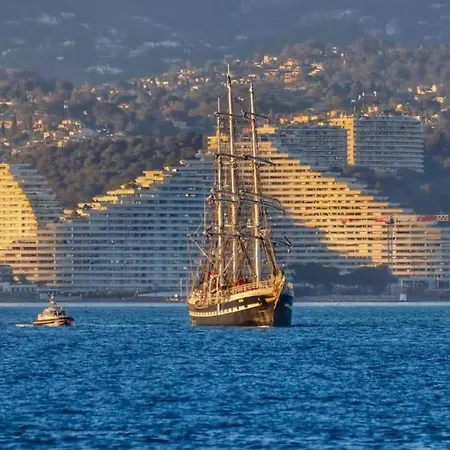 公寓 Bienvenue A Marinastar Cote D'Azur Dans Ce 2Pieces Luxueux Vue Mer A180 Degres Terrasse Soleil