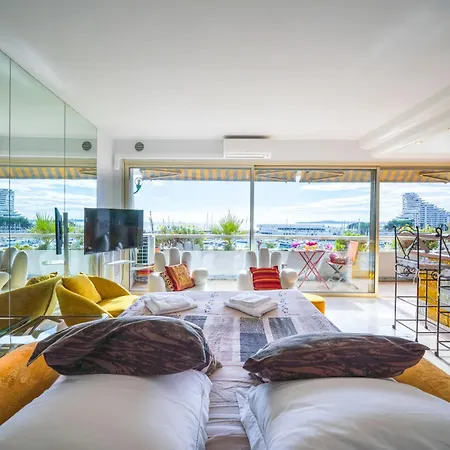 Bienvenue A Marinastar Cote D'Azur Dans Ce 2Pieces Luxueux Vue Mer A180 Degres Terrasse Soleil 公寓 *