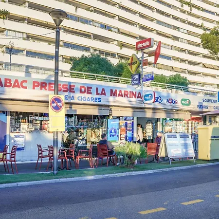 Bienvenue A Marinastar Cote Azur 55m2confort, Vue Mer, 200m De La Clim Et Garage Prive Villeneuve-Loubet