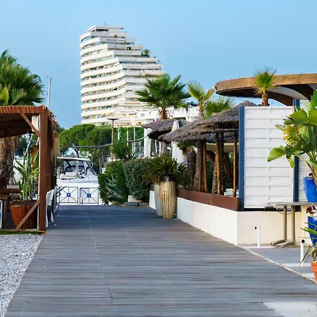 Apartment Bienvenue A Marinastar Cote Azur 55m2confort, Vue Mer, 200m De La Clim Et Garage Prive Villeneuve-Loubet